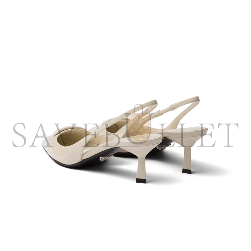 PRADA PATENT LEATHER SLINGBACK PUMPS 1I901M